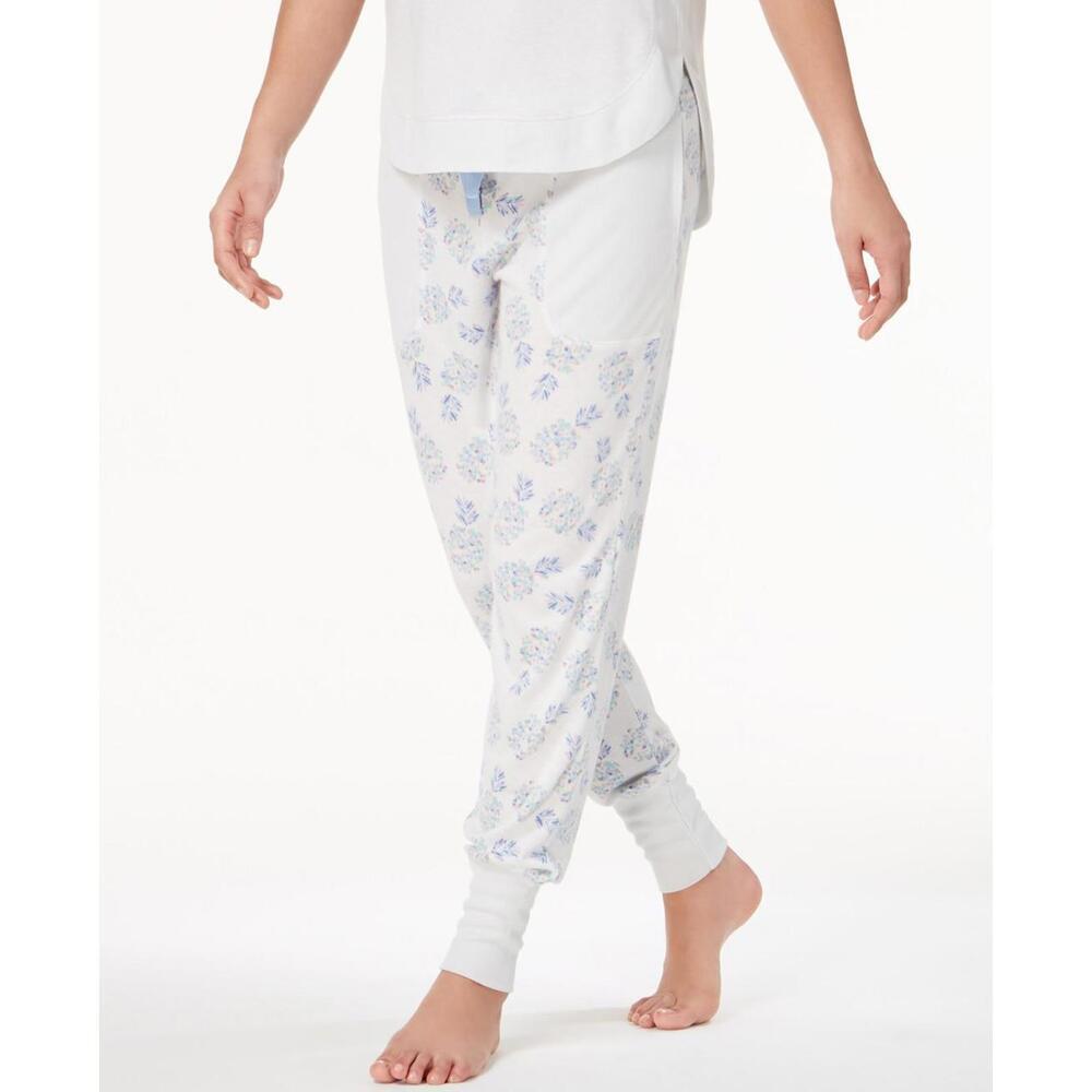 Ande Womens Whisperluxe Ribbed Trim Jogger Pajama Pants,1-Piece Size S